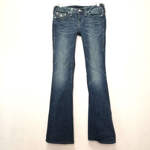 True Religion Jeans True Religion Flare Twist Seam Joey Blue Jean